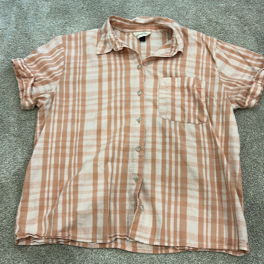 Summer button down top